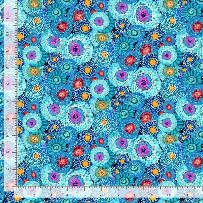 Jubilant Abstract Floral fabric