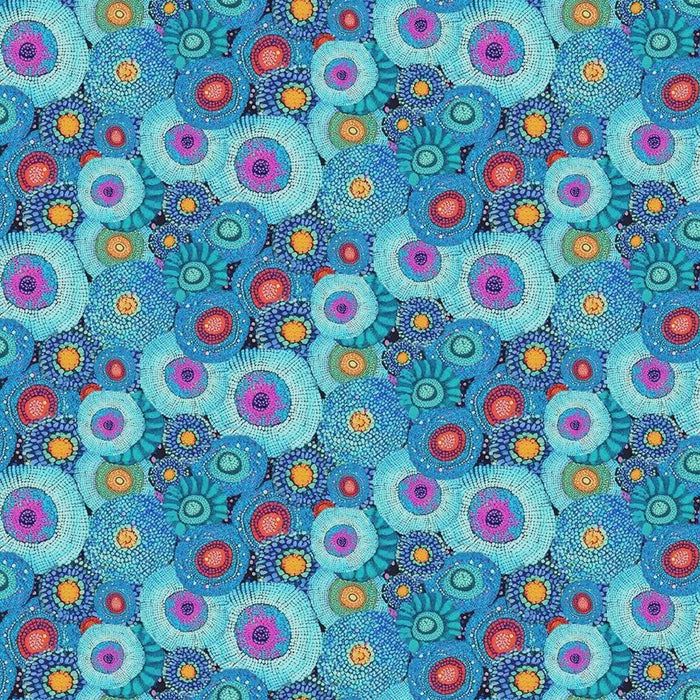 Jubilant Abstract Floral fabric