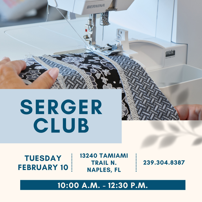 Serger Club Naples - February