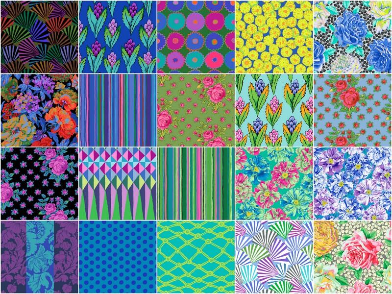 Kaffe Fassett Collective February 2026 precut fabric Cool
