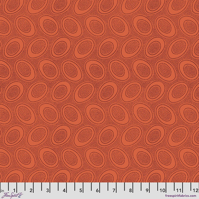 Aboriginal Dot Orange fabric | Kaffe Collective Classics