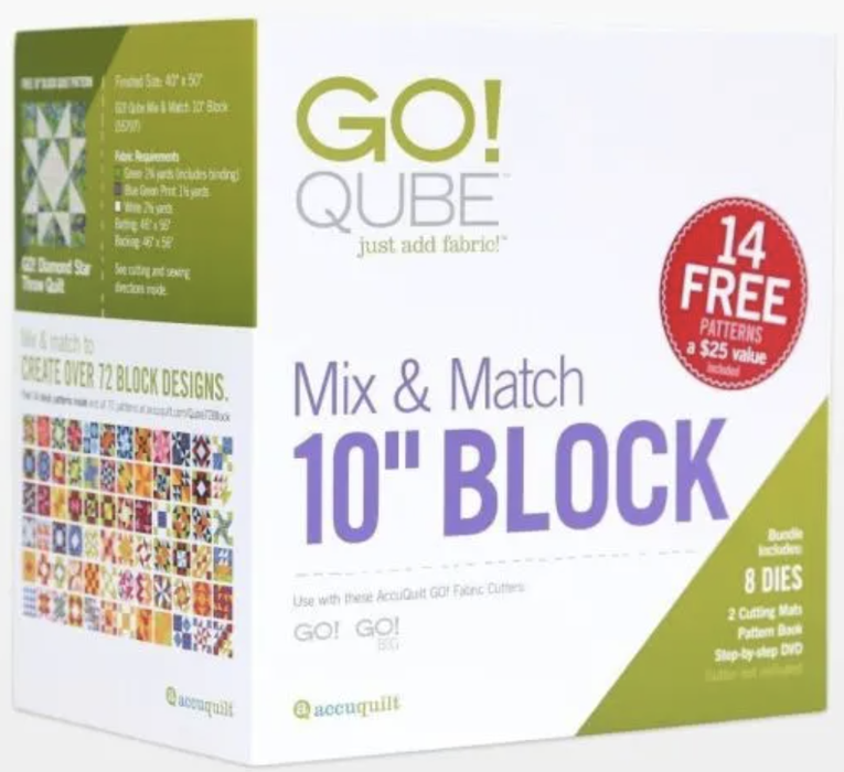 AccuQuilt GO! Qube® Mix & Match 10” Block
