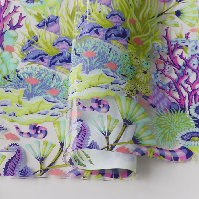 Tula Pink Floral Reef Collection: Reef What You Sew Vinyl 1/2 Yard Cut #HCVTPRE