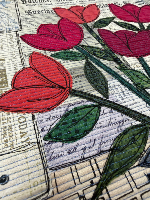 No Fuse Applique + Channel Quilting Class