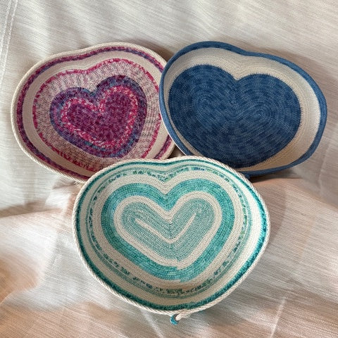 Heart-Shaped Rope Bowl - Naples