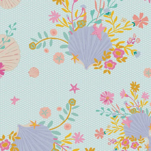 Seaflower Blossom fabric | Island Life