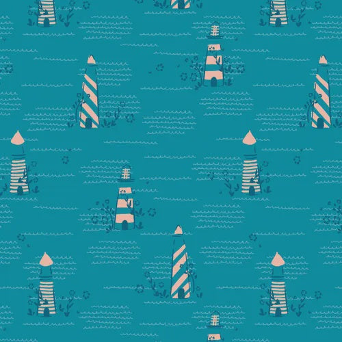 Seaside Signal fabric | Island Life