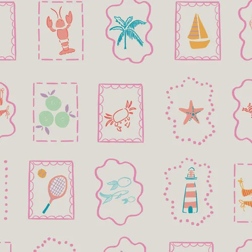 Summer Tokens fabric | Island Life