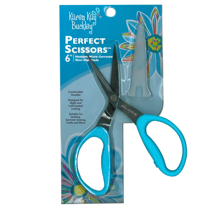 Perfect Scissors Blue 6in Medium Micro-Serrated Non-slip Blade #KKBPSM