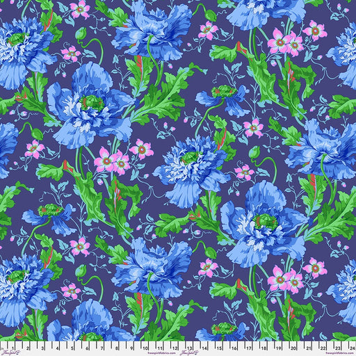 Kaffe Fassett August 2024 fabric Papaver Blue