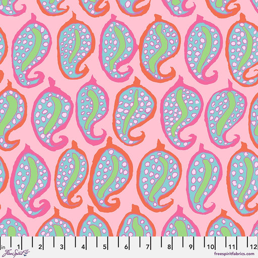 Kaffe Fassett August 2024 fabric Pasha Paisley Pink