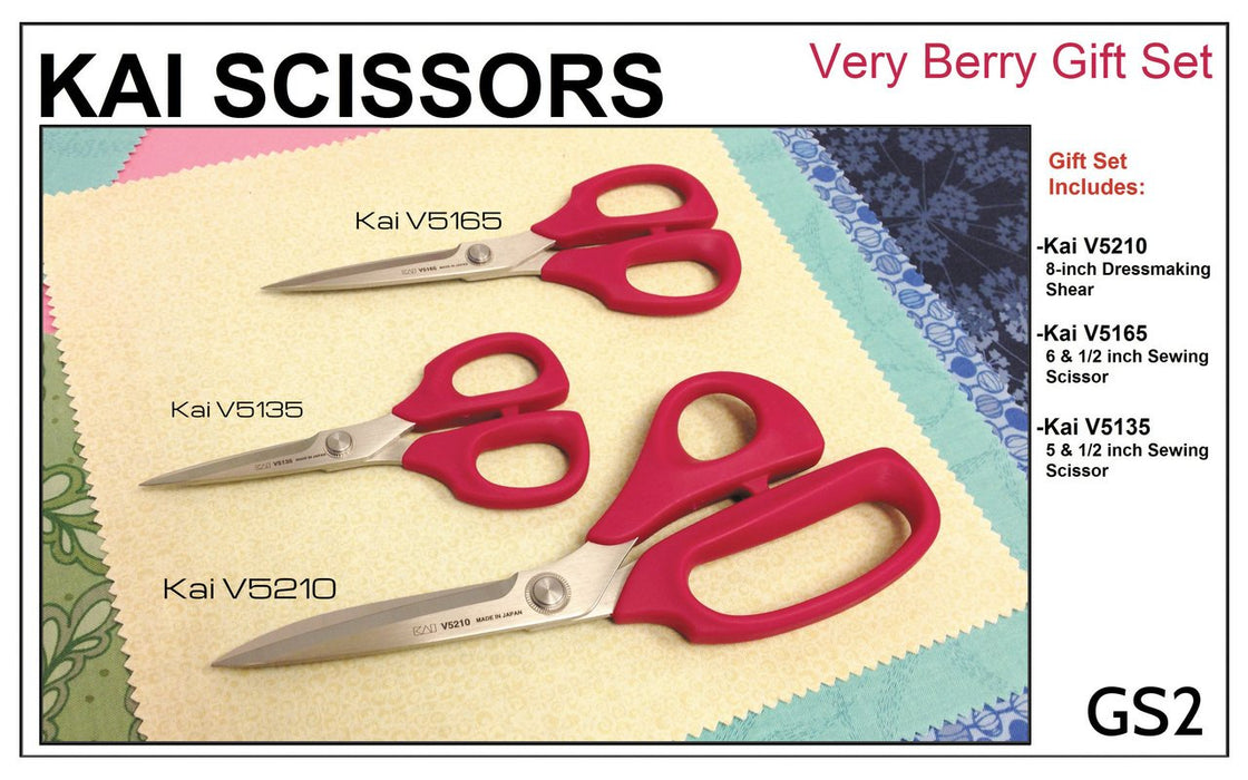 Kai Scissors Very Berry 5000 Series 3 piece set