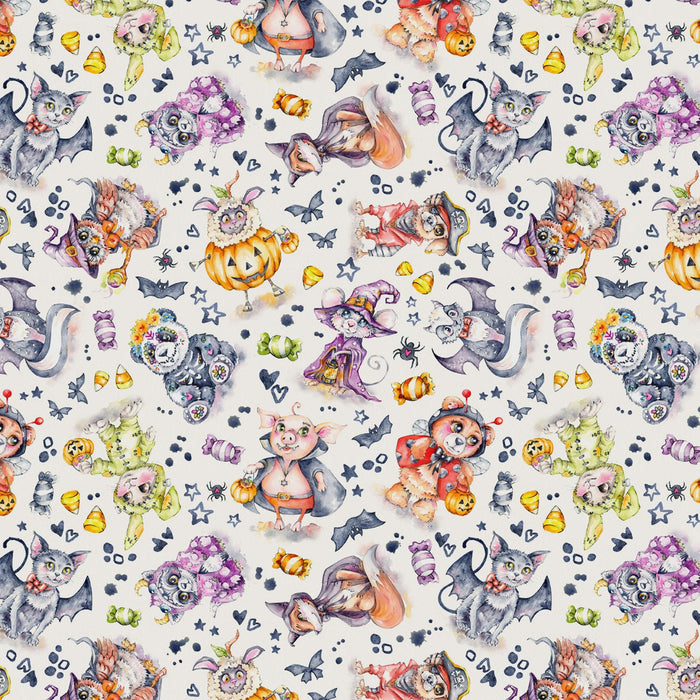 Little Darlings Halloween Character Costume Toss White fabric