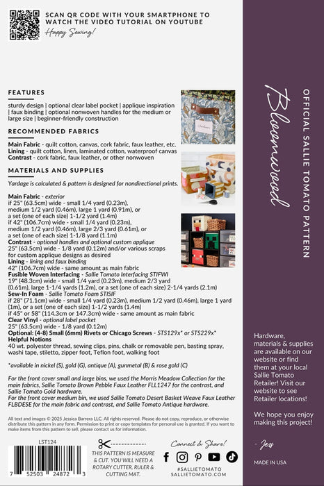 Bloomwood Simple Storage Cubes Paper Pattern