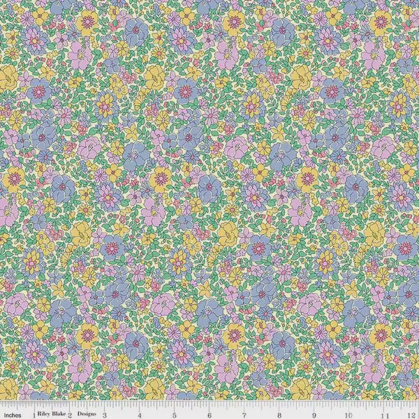 Everlasting Arley Rose in A fabric yardage