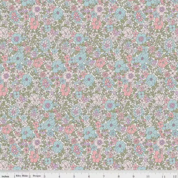 Everlasting Arley Rose in B fabric yardage