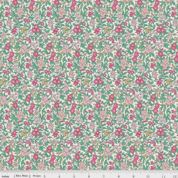 Everlasting Forget Me Not Blossom in B fabric yardage