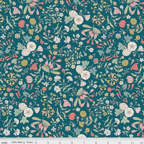 Everlasting Wildflower Field in A fabric yardage