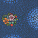 Lorenzo Marine fabric from the Murano collection by Odile Bailloeul, showcasing rich marine blue hues and intricate designs inspired by Venetian Murano glass.