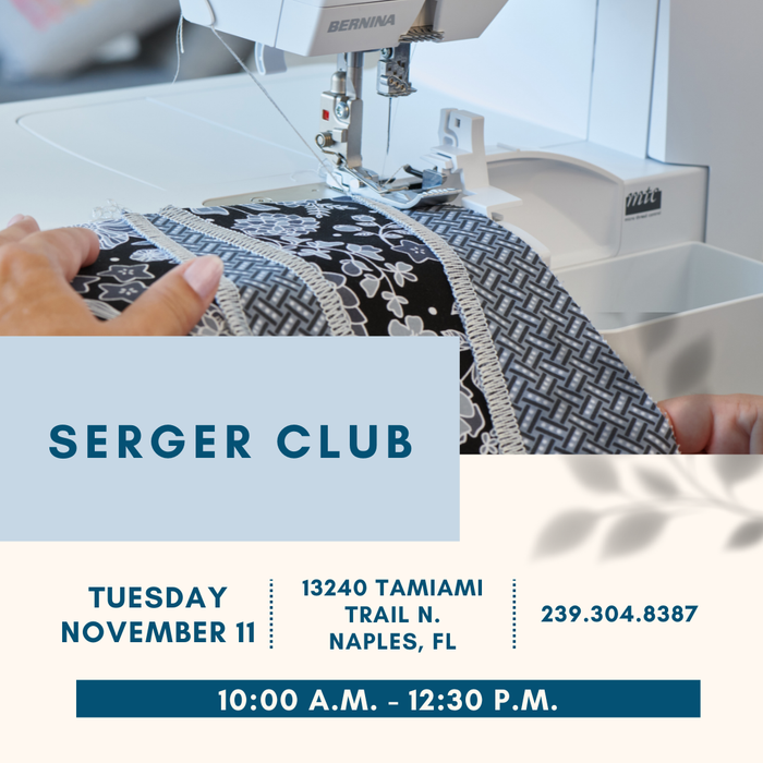 Serger Club Naples November