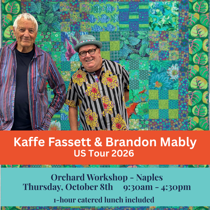 Kaffe Fassett & Brandon Mably Orchard Workshop Naples