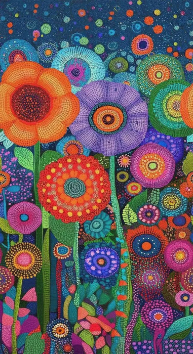 Jubilant Jubilant Floral Panel 24" fabric