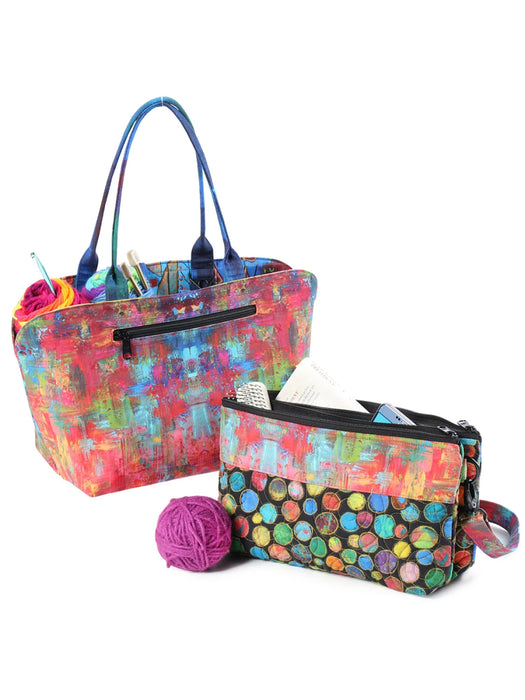 Night and Day Purse & Reversible Mini Tote pattern #PBA298
