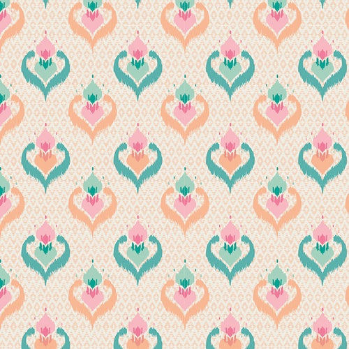 Paradise Garden Ikat Dream quilting cotton fabric by Patty Basemi for AGF