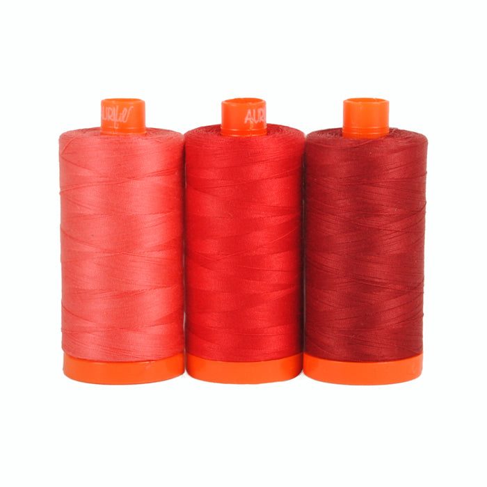 Pompeii Red by Aurifil Color Builder 50wt