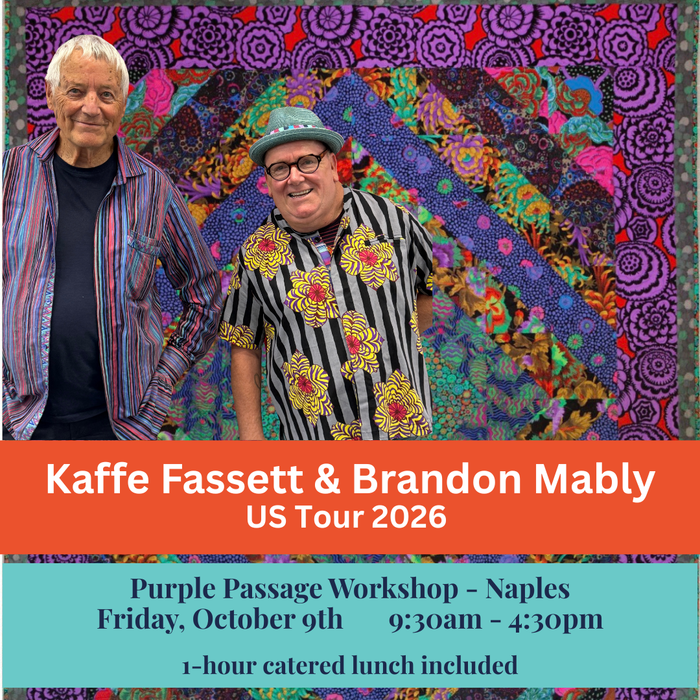 Kaffe Fassett & Brandon Mably Purple Passage Workshop Sarasota