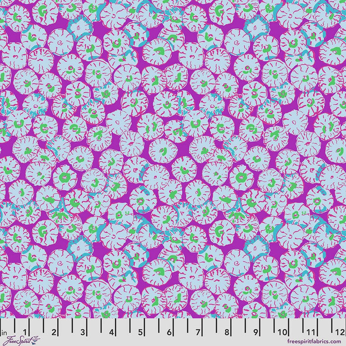 Kaffe Fassett Collective February 2026 Sand Dollar Purple fabric