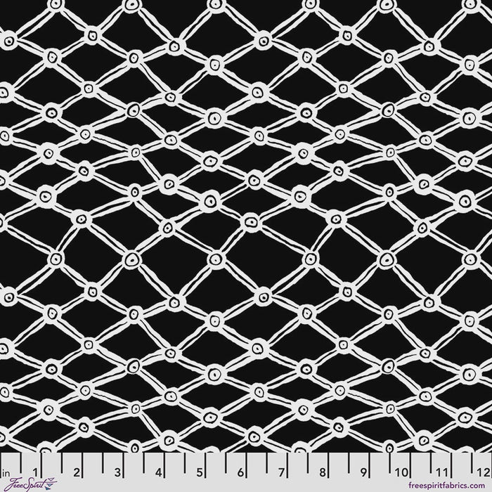 Kaffe Fassett Collective February 2026 Nets Black White fabric