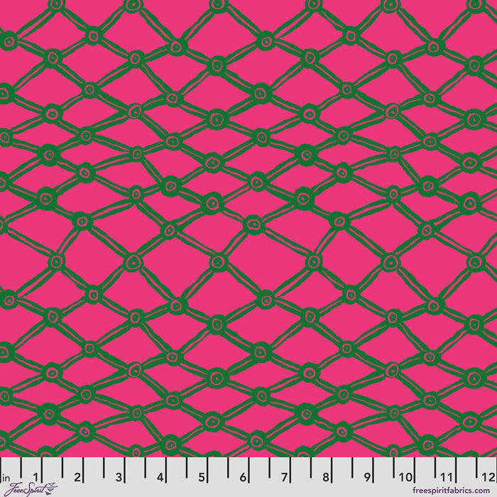 Kaffe Fassett Collective February 2026 Nets Pink fabric