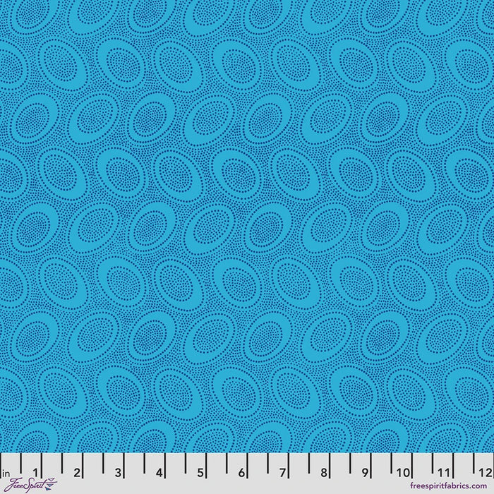 Aboriginal Dot Turquoise fabric | Kaffe Collective Classics