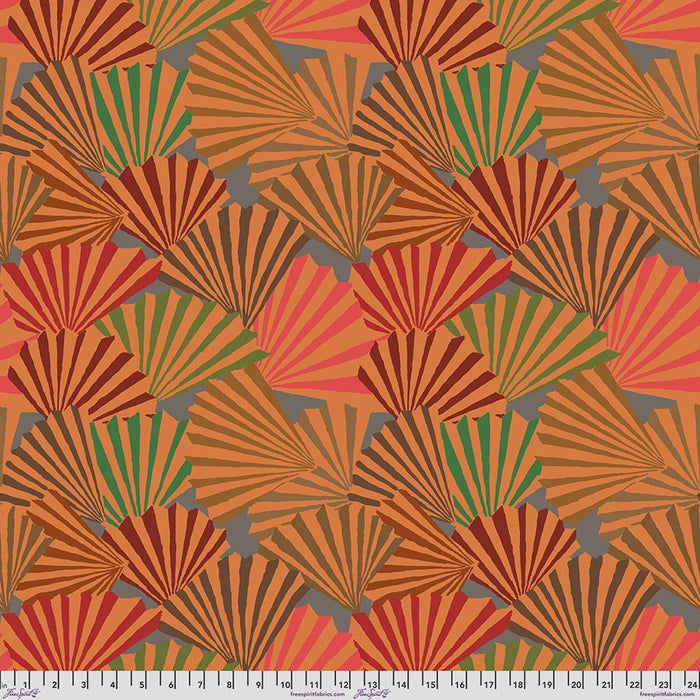 Kaffe Fassett Collective February 2026 Fanfare Brown fabric