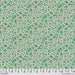 Flourish & Bloom Star Flower Dance Green fabric