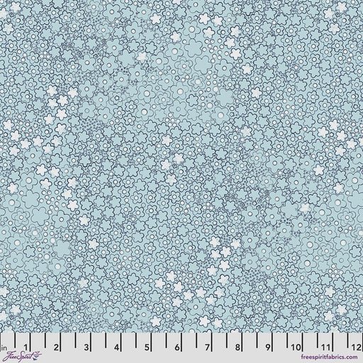 Flourish & Bloom Flora Dora Seafoam fabric
