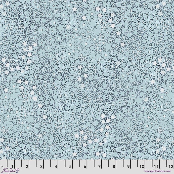 Flourish & Bloom Flora Dora Seafoam fabric