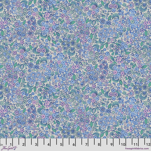 Flourish & Bloom Little Meadow Blue fabric