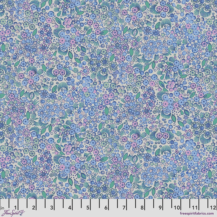 Flourish & Bloom Little Meadow Blue fabric