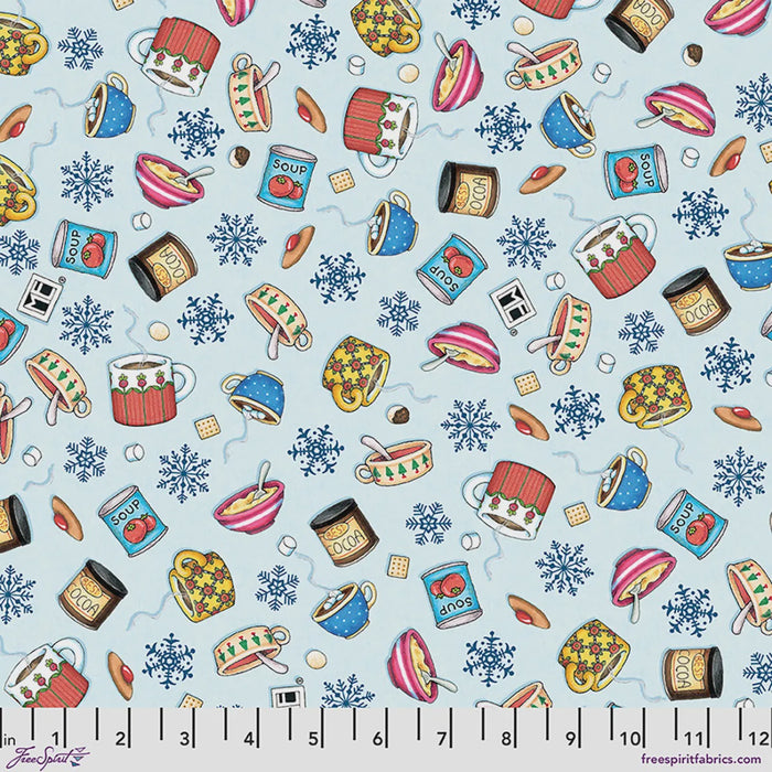 Snow Day | Cozy Cupboard Multi-colored fabric