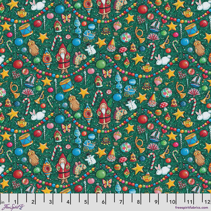 Snow Day | Time to Decorate Evergreen fabric