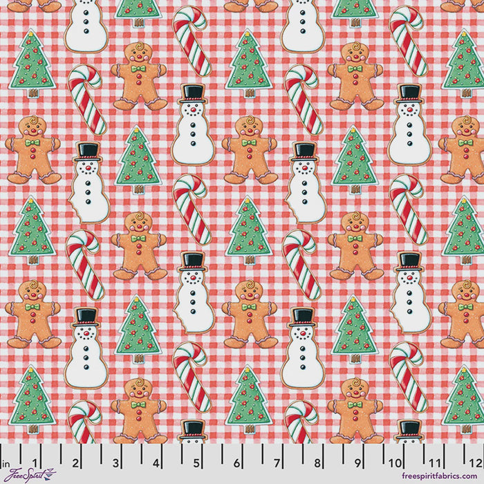 Snow Day | Cookie Nibbler Red fabric