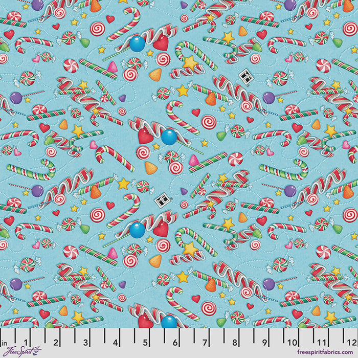 Snow Day | Candy Dish Ice Blue fabric