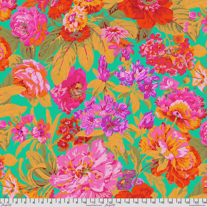Kaffe Fassett Collective February 2026 Voluptuous Green fabric