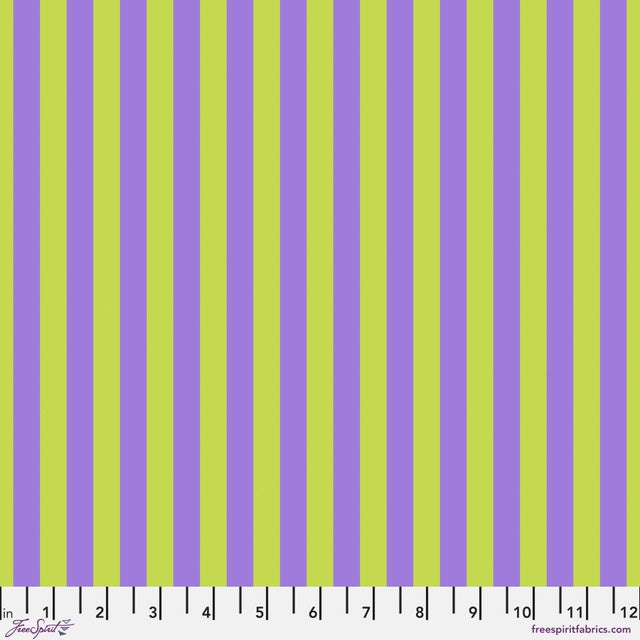 True Colors by Tula Pink - Tent Stripe Orchid fabric