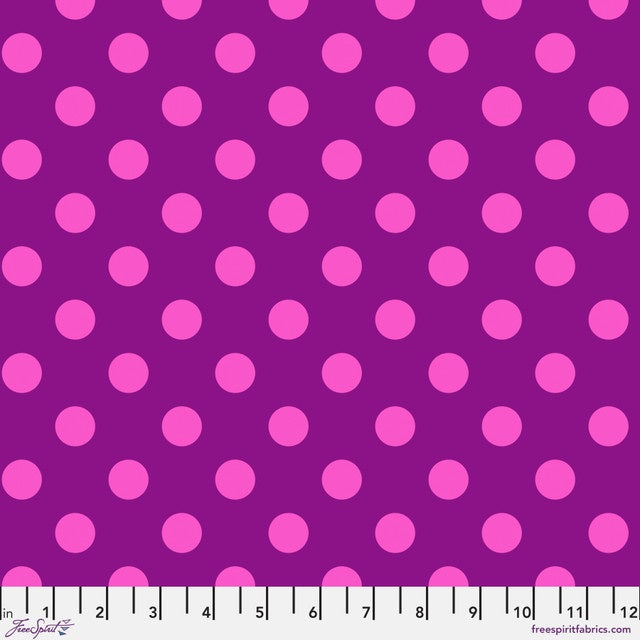 True Colors by Tula Pink - Pom Pom Foxglove fabric