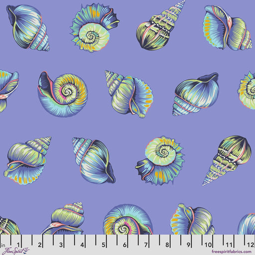 Floral Reef Lil Shelly Marine quilting cotton fabric by Tula Pink for FreeSpirit Fabrics