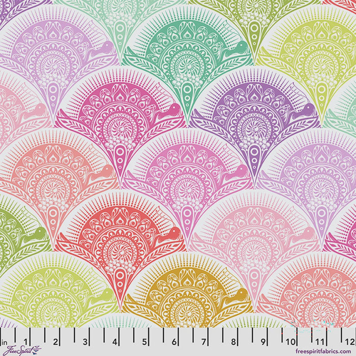 Prince Charming Déjà Vu Snail Scallop Sugarrush fabric yardage by Tula Pink