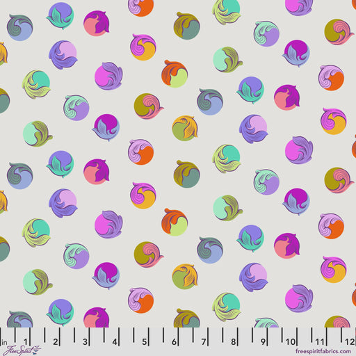 Tula Pink Legendary Gumdrop fabric in Pearl, quilting cotton by FreeSpirit Fabrics
